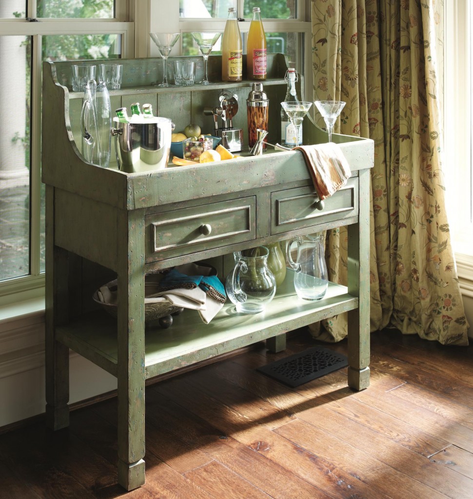 HGTV HOME Furniture Collection Green Dry Sink