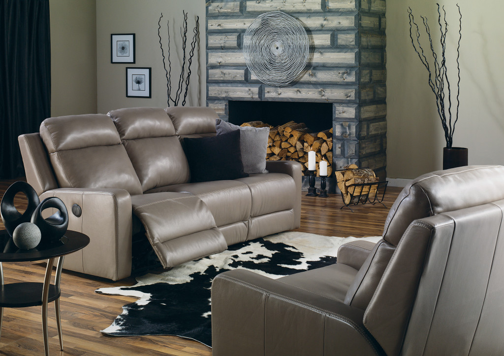 Leather recliner available at Stoney Creek Furniture