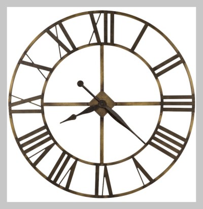 Metallic clock available at Stoney Creek Furniture