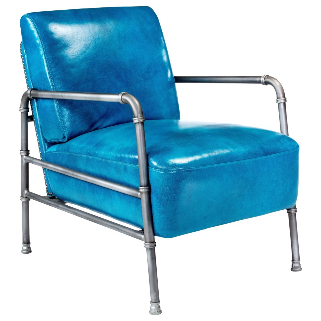 Moe's Royce Club Chair with Metal Frame