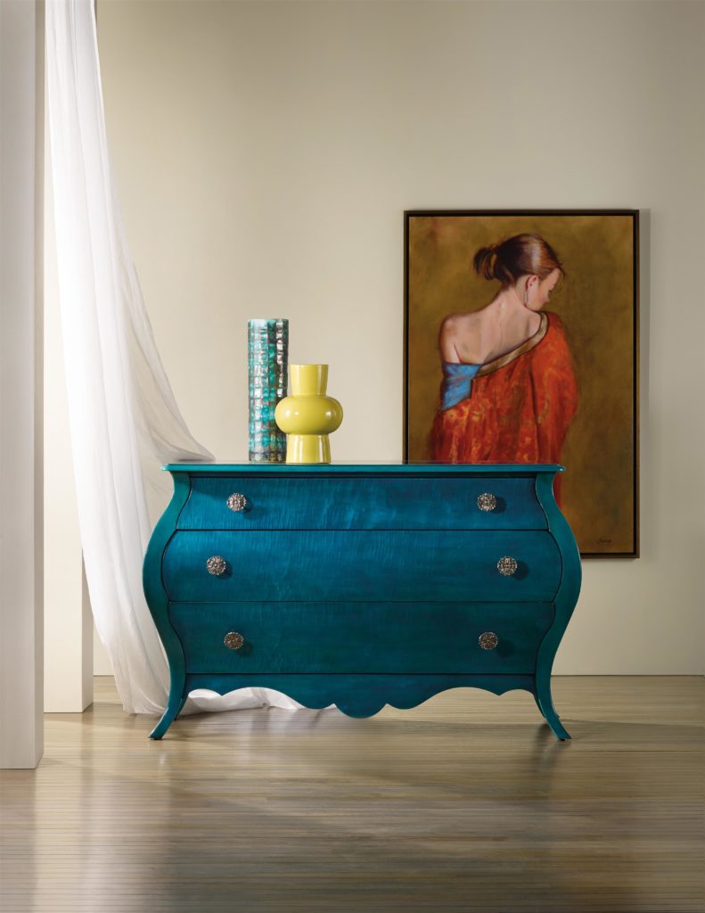 Turquoise Nina Bombe Chest