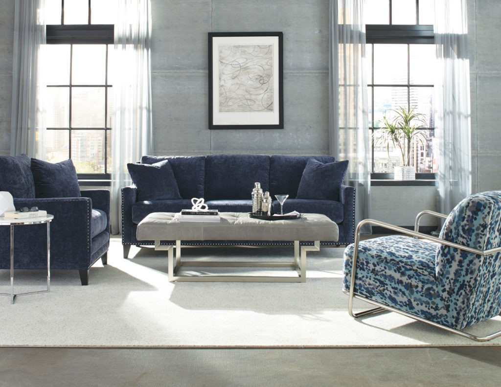 Tatum Sofa shown in velvet